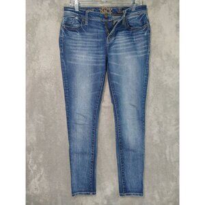 Buckle Black BKE Jeans Womens 27 Blue Denim Ankle Skinny 53 Stretch Medium Wash